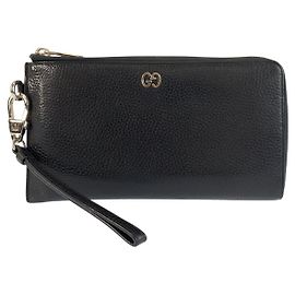 Gucci Leather GG Metal Long Wallet