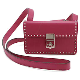 Portefeuille bandoulière en cuir Rockstud Valentino - Valentino Garavani