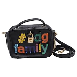 Borsa a tracolla Dolce & Gabbana DG Family in pelle nera