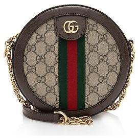Borsa a tracolla mini rotonda Ophidia GG Supreme Gucci