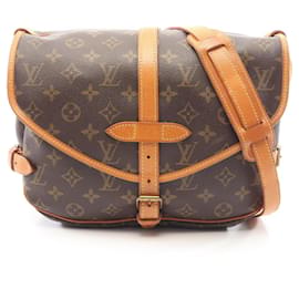 Borsa a tracolla Louis Vuitton Saumur 30 Monogram Coated Canvas