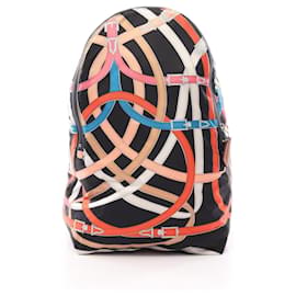 Zaino Hermes Airsilk Cavale Kadour in seta e vitello Barenia - Hermès
