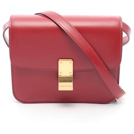 Céline Borsa a tracolla CELINE Classic Teen Box in pelle