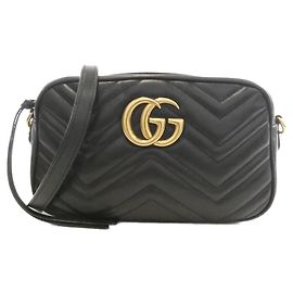 Borsa a tracolla Gucci GG Marmont in pelle trapuntata chevron