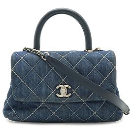 Borsa Chanel Denim Wild Stitch Flap XS