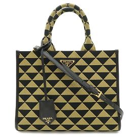 Prada Jacquard-Stickerei Small Tote Bag