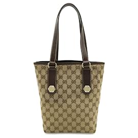 Borsa Tote in tela GG e pelle Gucci