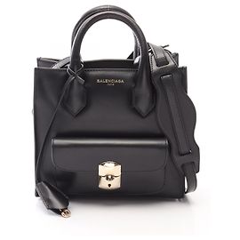 Borsa a 2 vie in pelle Balenciaga Padlock Mini All Afternoon