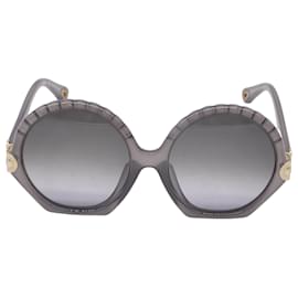 Gafas de sol redondas Chloé Vera Seashell en acetato gris