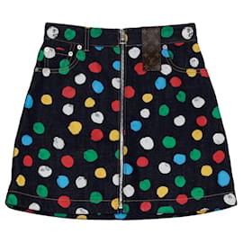Louis Vuitton Talla Kusama Yayoi Painted Dot Mini Skirt