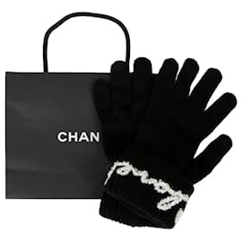 Guanti con logo Pearl - Chanel