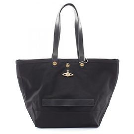 Borsa shopper Vivienne Westwood UTILITY SMALL SHOPPER in tela e pelle