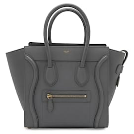 Borsa Tote Celine Luggage Micro Shopper in pelle - Céline