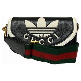 Borsa a tracolla in pelle Gucci adidas Collaboration Limited