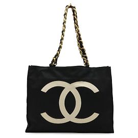 Chanel Nylon Canvas Coco Mark Tote Bag