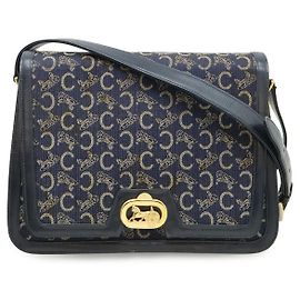 Céline Borsa a tracolla in tela e pelle Celine