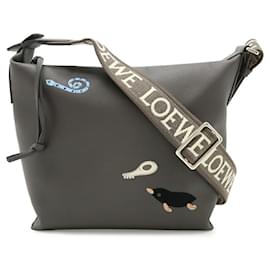 Borsa a tracolla piccola Cubi in pelle Loewe