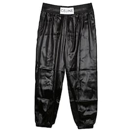 Pantalones de boxeo Céline negros de seda