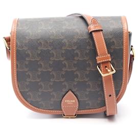 Céline CELINE Borsa a tracolla Folco Medium in tela rivestita in PVC