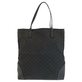 Gucci GG Canvas Leder Tote Bag