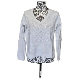 Hartford Damen Pullover Größe 1/36/S weiß Baumwollstrick