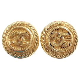Orecchini a clip placcati in oro Chanel