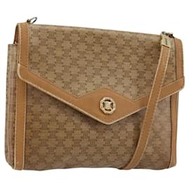Céline CELINE Borsa a Spalla Macadam PVC Pelle Beige Oro Autentica bs35806
