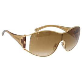 Gafas de sol LOUIS VUITTON Jasmine metal Gold Tone Z0306U LV Auth 189759M