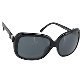 Occhiali da sole CHANEL in plastica nero e oro CC Auth bs35959
