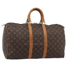 LOUIS VUITTON Borsa Boston Monogram Keepall 45 M41428 LV Auth 189980