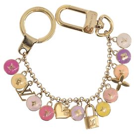 LOUIS VUITTON Porte Cles Chainne Pastille Key Holder metal M66172 LV Auth 189518