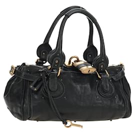Borsa Chloe Paddington in pelle nera oro argento autenticata am12013SAM - Chloé