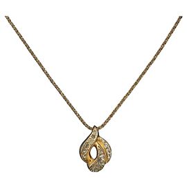 Collana Christian Dior in metallo Oro Autentica mr2612