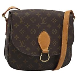 LOUIS VUITTON Monogram Saint Cloud GM Schultertasche M51242 LV Auth 190127A