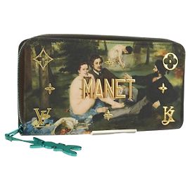 LOUIS VUITTON Colección Masters MONET Zippy Wallet M64602 LV Auth 190234SM