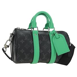 Bolso LOUIS VUITTON Eclipse Keepall Bandouliere 25 2way M25885 LV Auth 189764SV - Louis Vuitton
