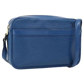 LOUIS VUITTON Epi Trocadero 23 Shoulder Bag Blue M52305 LV Auth ep14994