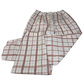 Chloé Pantalones de pierna ancha vintage Chloe Blanco Rosa S