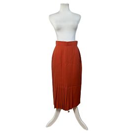 Gonna in lana vintage Dior ruggine L