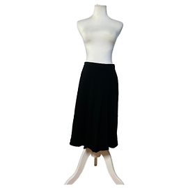 Gonna vintage Gucci in misto viscosa nera