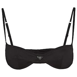 Prada Bikini Oberteil schwarz