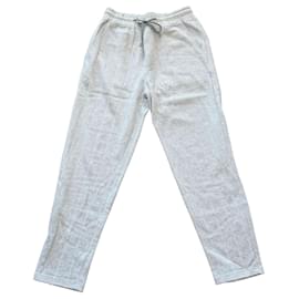 Autre Marque Eleventy Leinenhose, Hellgrau, Größe M