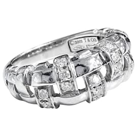 Tiffany & Co. 18K Weißgold Diamantring