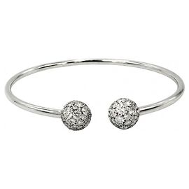 Tiffany & Co. 18K Weißgold Diamant Charm-Armband