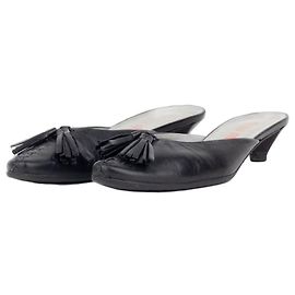 Mule con tacco kitten Miu Miu 2000s con nappa