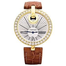 Cartier Uhr, "Captive", Gelbgold und Diamanten.