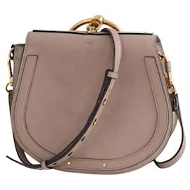 Borsa a tracolla Chloé Bracelet Nile in pelle beige