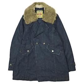 Abrigo vaquero de corte evasé con cuello de pelo Hysteric Glamour - Autre Marque
