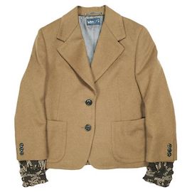 Autre Marque Chaqueta con paneles de lana y cachemira kolor