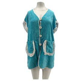 Autre Marque Vestaglia Pitaya blu in spugna